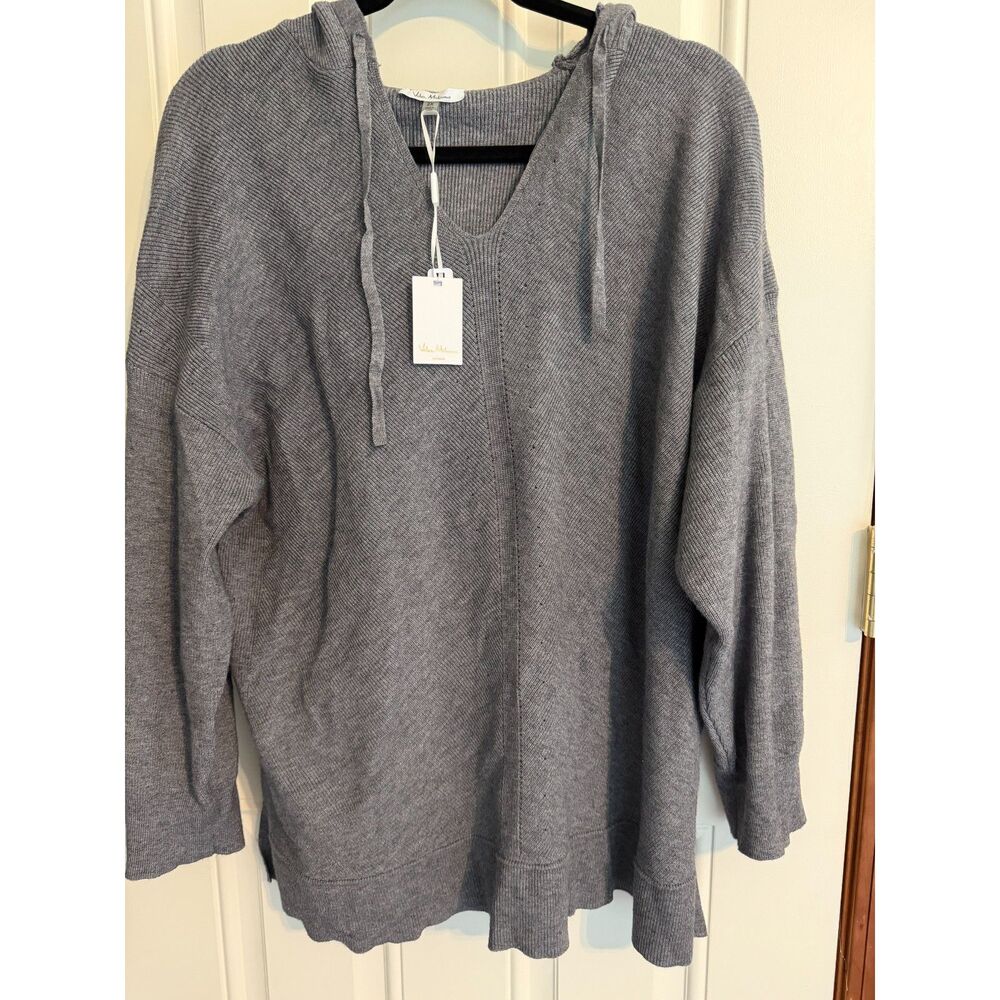 NWT Vila Milano Grey Sweater with Hood size 2x